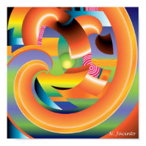 Abstract 2: Sunburst Horizon posters by chobit10 Abstract 2: Sunburst Horizon posters