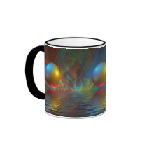 Abstract 3-d Spheres mugs