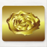 Abstract 3d Golden Shapes Mouse Mat