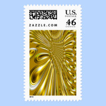 Abstract 3d Golden Shapes stamps