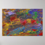 Abstract - Acrylic - Anger Joy Stability Poster