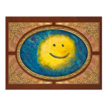 Abstract - Acrylic - Happy abstraction Postcard