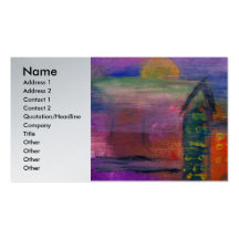Abstract - Acrylic - Lost in the city Business Cards