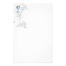 Abstract Afro Lady stationery