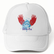 Abstract Alaska Peace hats by unitedshirts Abstract Alaska Peace hats