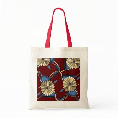 ABSTRACT AND STYLISTIC FLOWER BAGS by FooDogArt