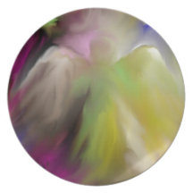 Abstract Angel Design Party Plates