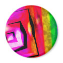 Abstract Angles And Lines Magnet