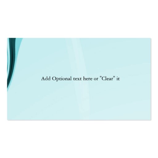 abstract aqua  Business Cards (back side)