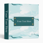 abstract aqua swirls binder binders