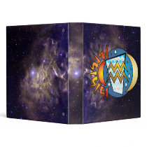 Abstract Aquarius Binder