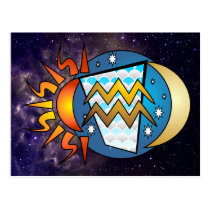 Abstract Aquarius Postcard postcards