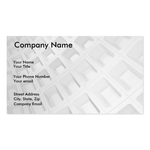 Abstract Architecture in Black and White Business Card Templates (front side)