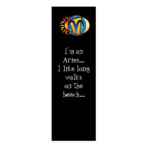 Abstract Aries Bookmarks Business Card Templates