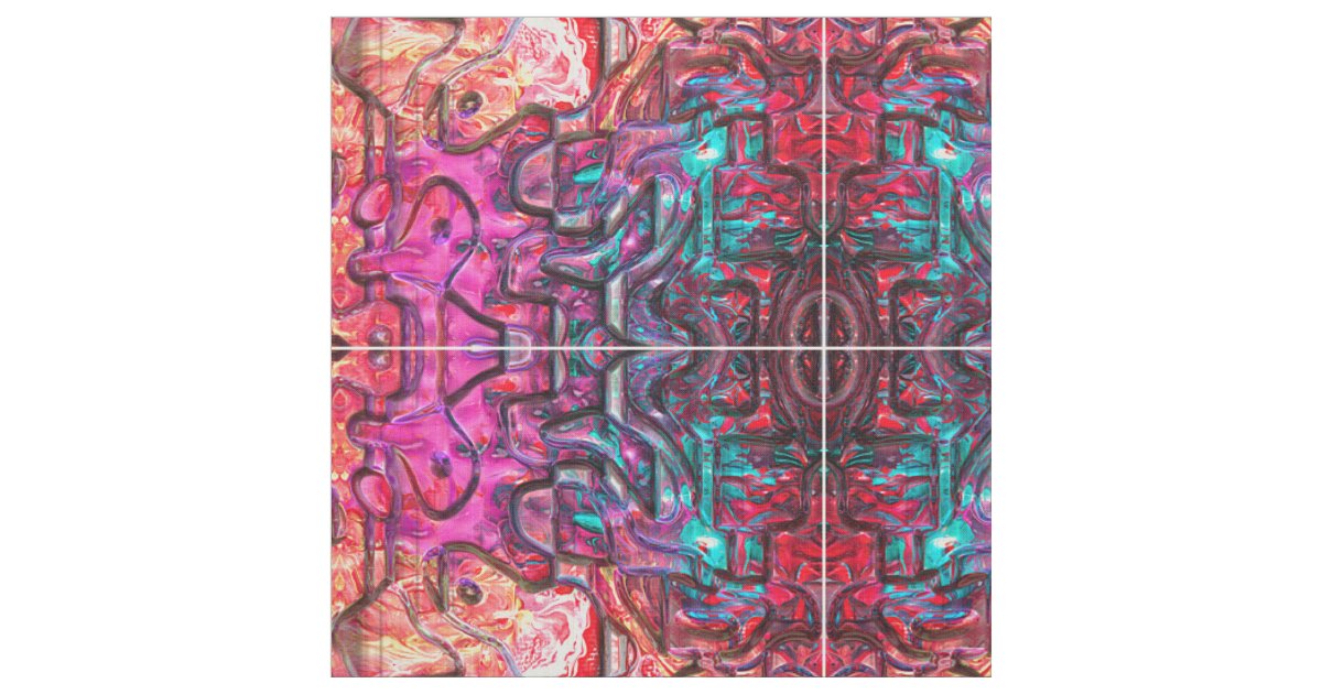 Abstract Art 140 Custom Fabric Zazzle