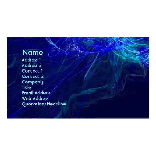 Abstract Art 2 Business Card Templates (front side)