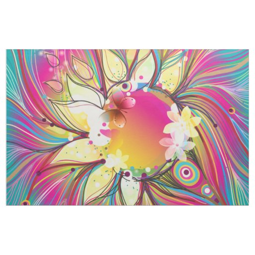 Abstract Art 60 Custom Fabric Zazzle