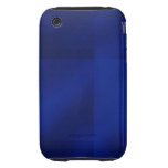 Abstract Art Block Mist Blue Tough iPhone 3 Case