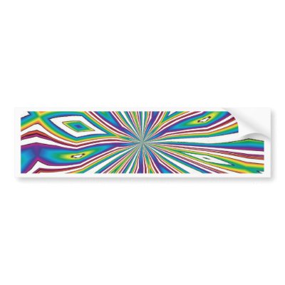 ABSTRACT ART BUMPER STICKER by pjan97