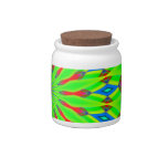 ABSTRACT ART CANDY JAR