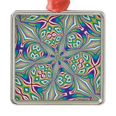 ABSTRACT ART CHRISTMAS TREE ORNAMENT by pjan97