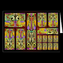 ABSTRACT ART DECO cards