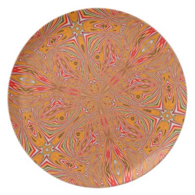 ABSTRACT ART DINNER PLATES by PJAN28