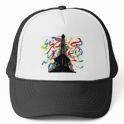 Abstract Art-Eiffel Tower Hat by monstervox