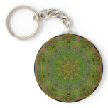 ABSTRACT ART FLOWERS KEY CHAIN