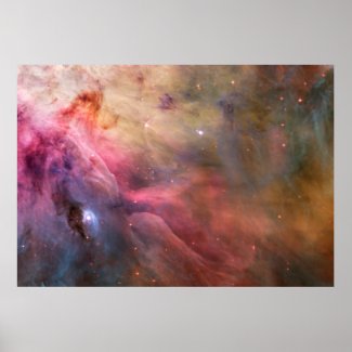 Abstract Art Found in the Orion Nebula Poster