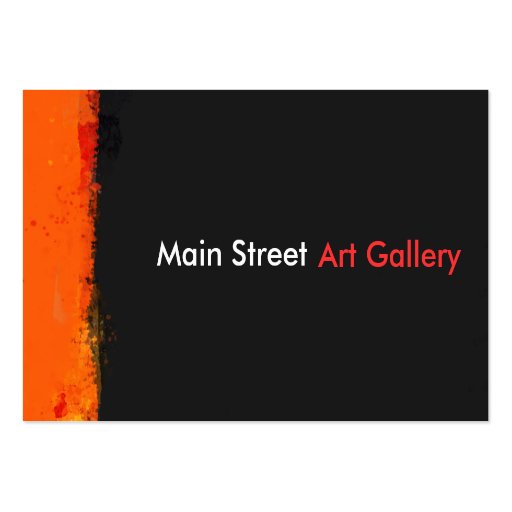 Abstract Art Gallery Business Cards (front side)