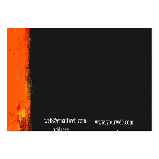 Abstract Art Gallery Business Cards (back side)