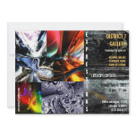 abstract art gallery invitation