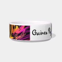 abstract art guinea pig feed bowl - soulmated cat water bowls