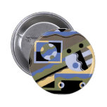 Abstract Art in Geometrics Pinback Buttons