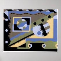 Abstract Art in Geometrics Poster
