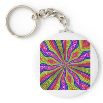 ABSTRACT ART KEY CHAIN by pjan97