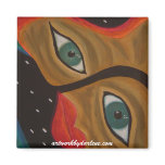 ABSTRACT ART REFRIGERATOR MAGNET