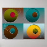 Abstract Art - Moonlight Grasp Poster