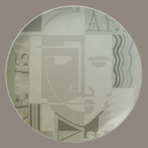 abstract art plates