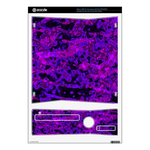 Abstract Art Purple Xbox 360 S Console Skins