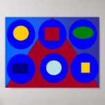 Abstract Art - Red Horizon Print