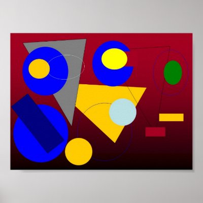 Abstract Art - Red Submission Print by matast2001