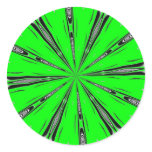 ABSTRACT ART ROUND STICKER