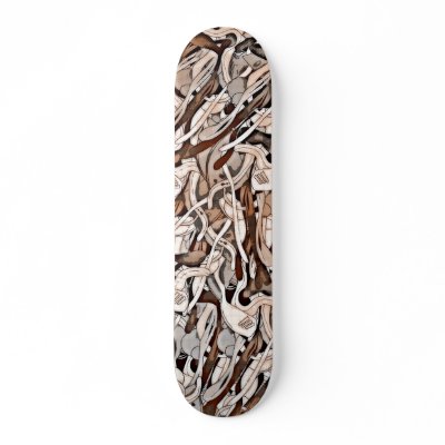 abstract art skate board decks by chicki
