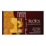 abstract art studio card (contact to customize) business card templates