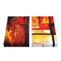 Abstract Art Wrapped 2 Canvases Set wrappedcanvas