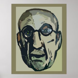 Abstract Artist Portrait Poster