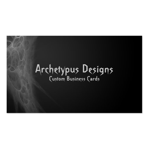 Abstract Artistic Business Card (back side)