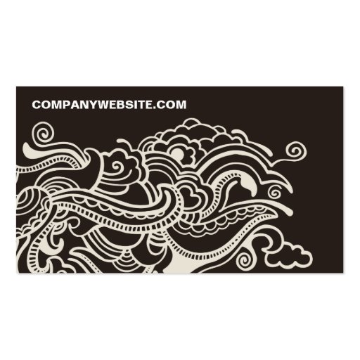 Abstract artistic design business cards (back side)